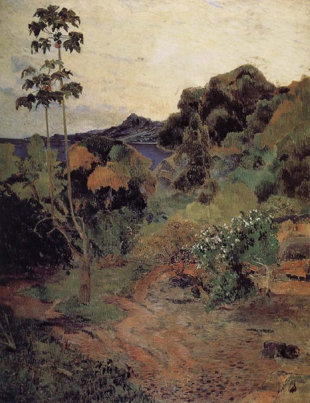 Paul Gauguin Martinique tropical plants Norge oil painting art